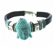 Lederen-Armband-Boeddha